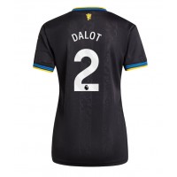 Stroje piłkarskie Manchester United Diogo Dalot #2 Koszulka Trzeciej dla damskie 2025-26 Krótki Rękaw